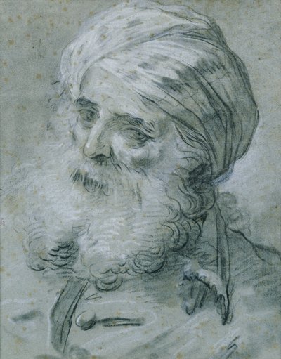 Portrait of an Old Man by Jean Baptiste Le Prince